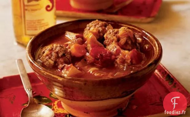 Soupe aux Boulettes de Viande (Sopa de Albóndigas)