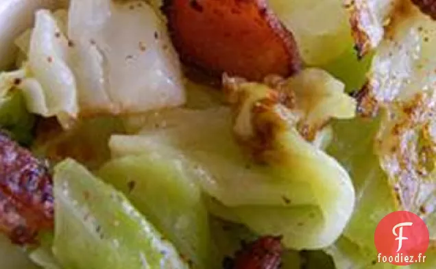 Chou Irlandais frit au Bacon