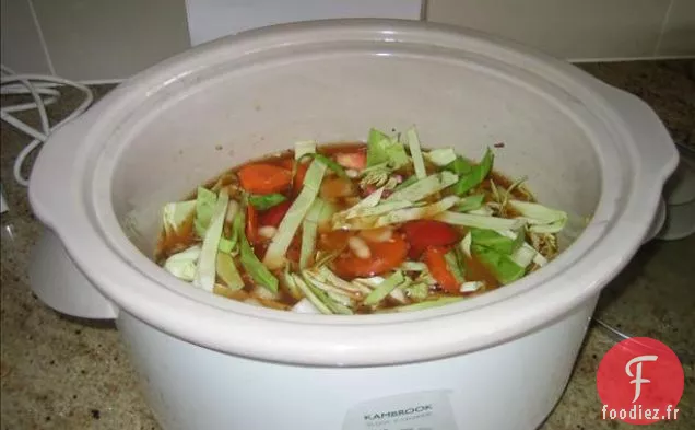 Soupe De Légumes D'Hiver Au Lait De Coco Et à la Poire