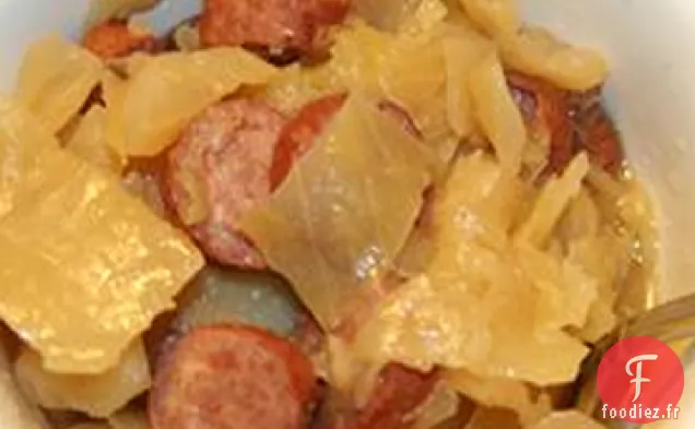 Dîner de Chou Kielbasa