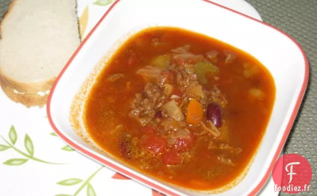 Soupe de Carottes au Chou Et au Bœuf