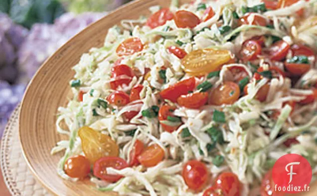 Salade de Chou et Tomate avec Viniagrette à la Moutarde et au Xérès