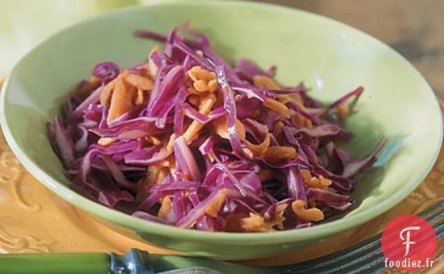 Salade de Chou Rouge-Orange avec Vinaigrette de Dijon Sucrée