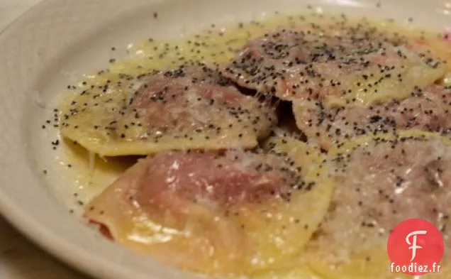Raviolis À La Betterave Et À La Ricotta