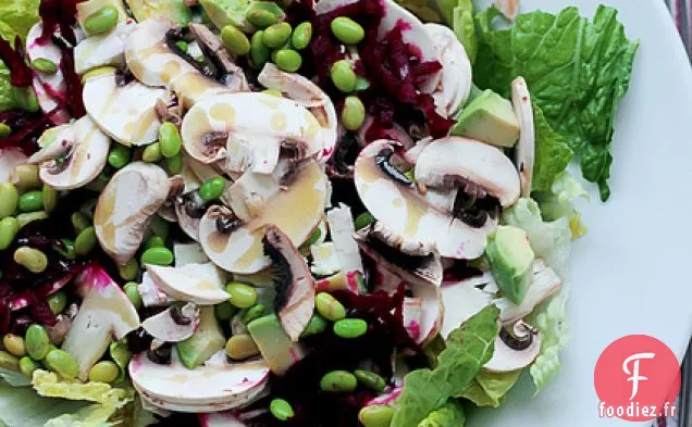 Champignons Blancs, Betteraves Et Haricots Edamame