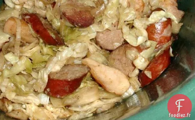 Saucisse Fumée au Chou et aux Pommes