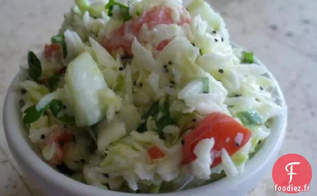 Salade De Chou Confettis À La Coriandre