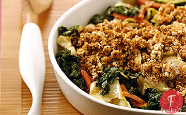 Casserole de Légumes avec Garniture de Tofu