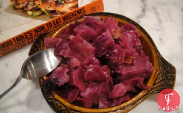 Faites cuire le livre: Chou Rouge Glacé à la Moutarde avec Pomme