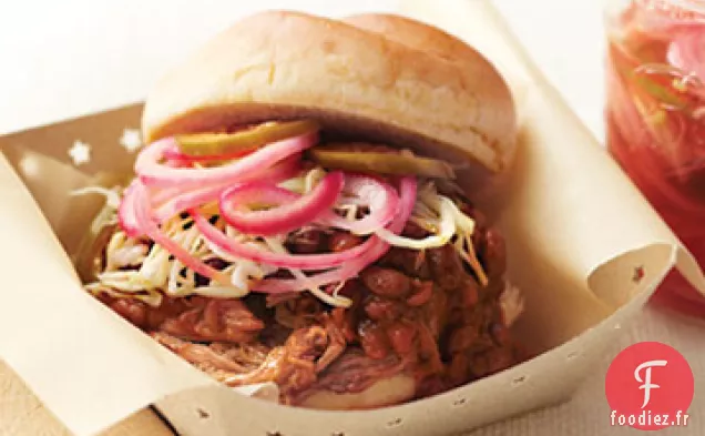 Sandwichs au Porc et aux Haricots