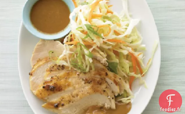 Poulet aux Arachides avec Salade de chou