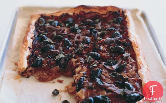 Tarte Aux Oignons, Anchois Et Olives