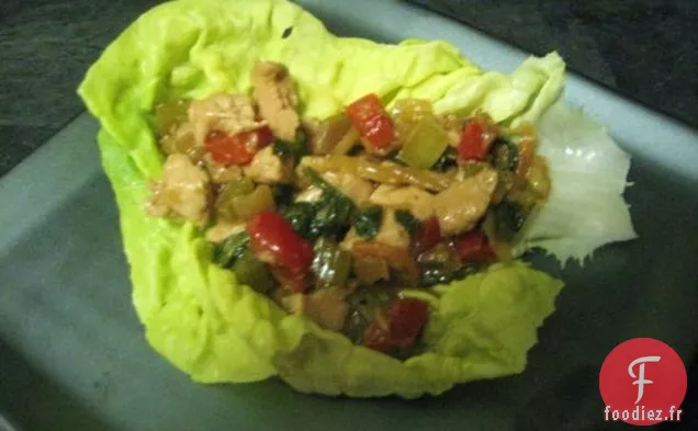 Wraps de Laitue Au Poulet