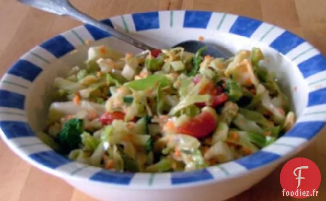 Salade de Chou aux Légumes du Printemps