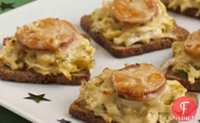 Mini Reubens à la Salade de Moutarde au Miel