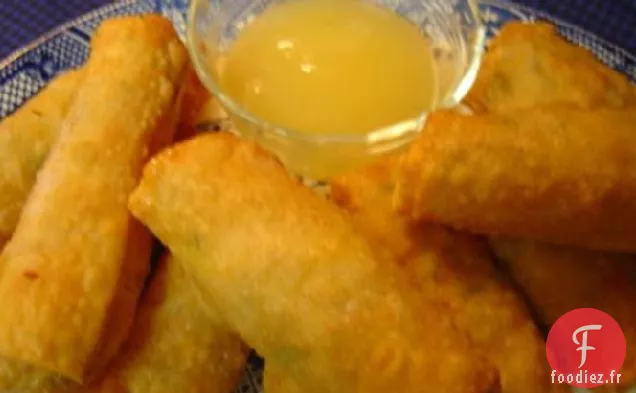 Rouleaux d'Œufs De Poule Salés À la Sauce Aigre-Douce