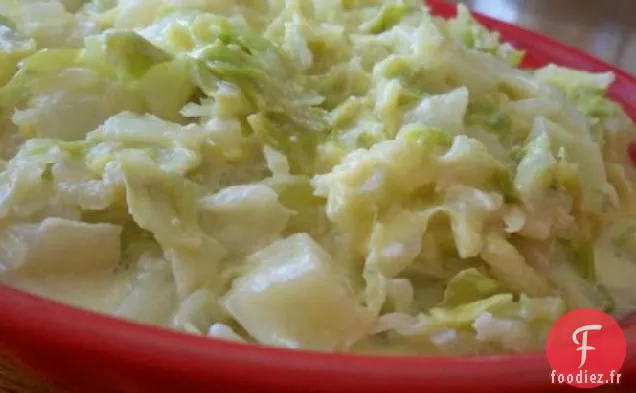 Chou À La Crème À L'Oignon Rouge