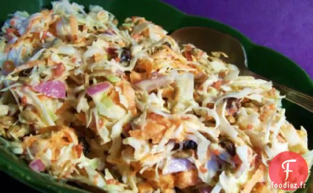 Salade de Chou Aux Raisins Secs et Noix de Tournesol