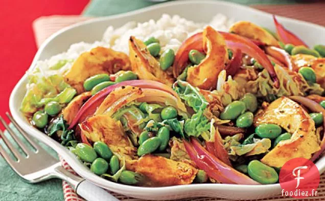 Sauté de Poulet -Edamame