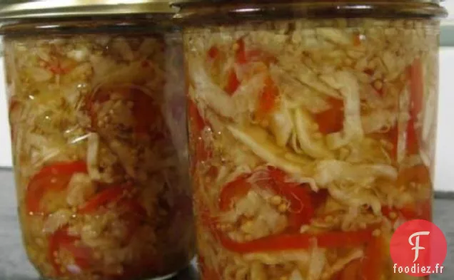 Chou et Poivrons Marinés