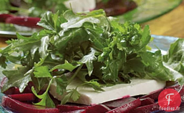 Salade d'Herbes, de Féta et de Betteraves
