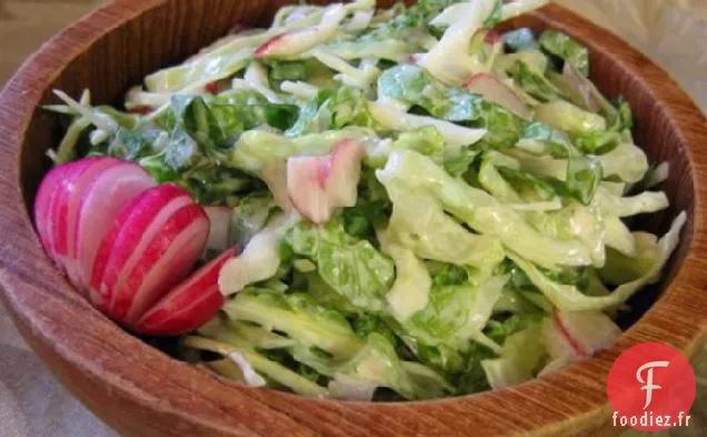 Salade De Chou À La Moutarde Au Miel Et Aux Radis