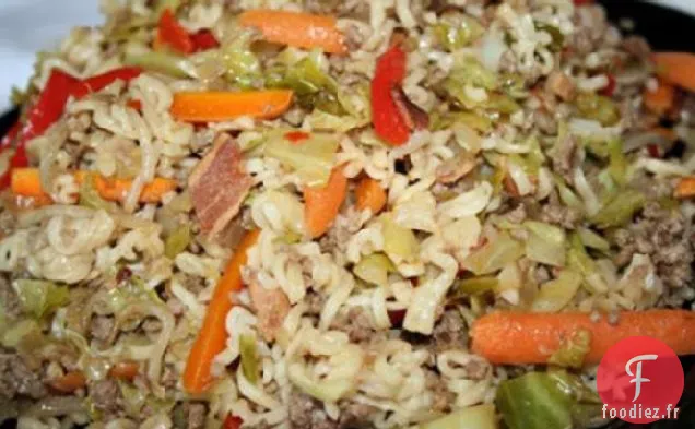 Yatsobi (Sauté de Nouilles au Bœuf, au Chou et au Ramen)