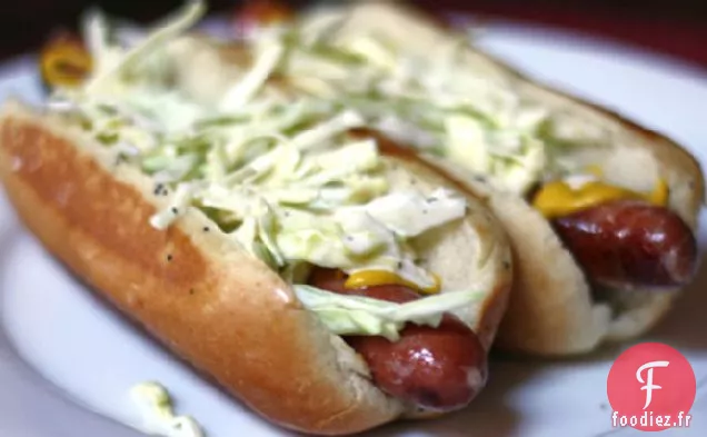 Chiens de Salade de Chou à la Moutarde