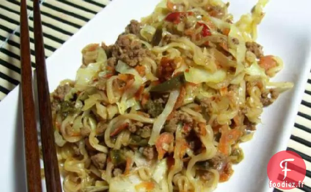 Poêle de Boeuf Aux Légumes de Style Asiatique Rapide