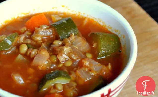 Soupe De Courgettes Aux Lentilles Provençales