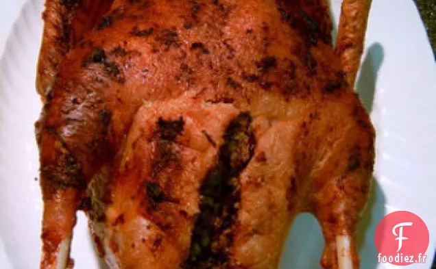 Oie Rôtie Au Riz Sauvage - Farce Aux Châtaignes