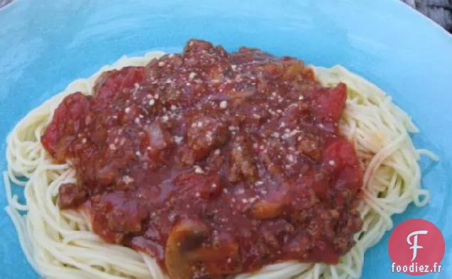 Spaghettis De Maman À La Sauce À La Viande