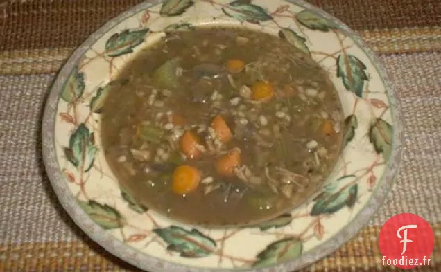 Soupe à la Dinde et à l'Orge