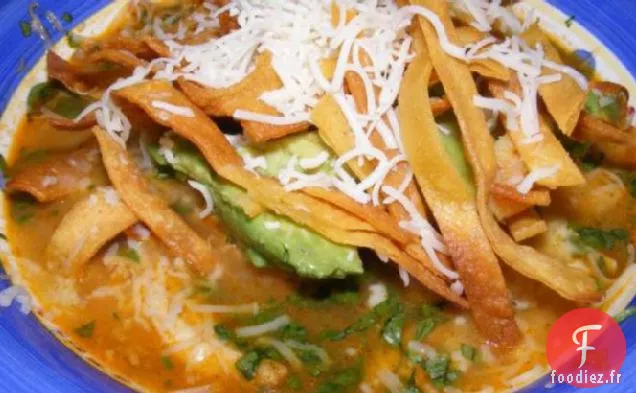 Soupe de Tortilla au poulet (Semblable à celle de Houston)