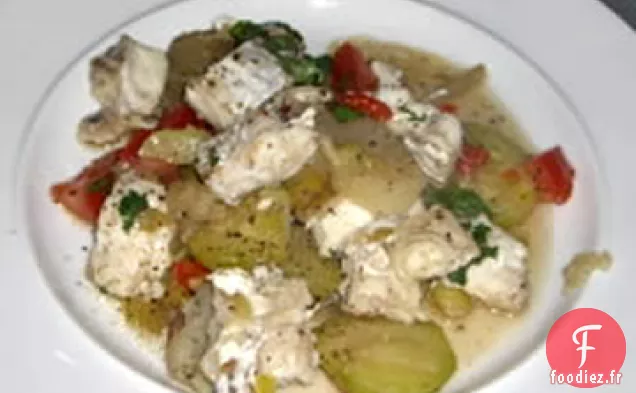 Dîner De Poisson Cuit Au Four Pour Deux