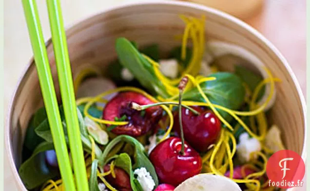 Salade De Mâche Estivale, Betterave Jaune Et Jeune Fenouil
