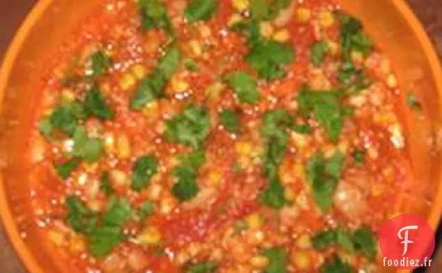 Chili au Tofu Sur le Dessus de la Cuisinière