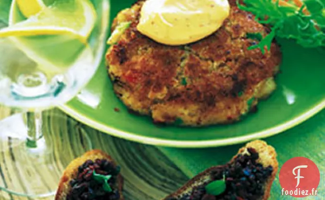 Gâteaux de Crabe à la Mayonnaise au Piment Rouge