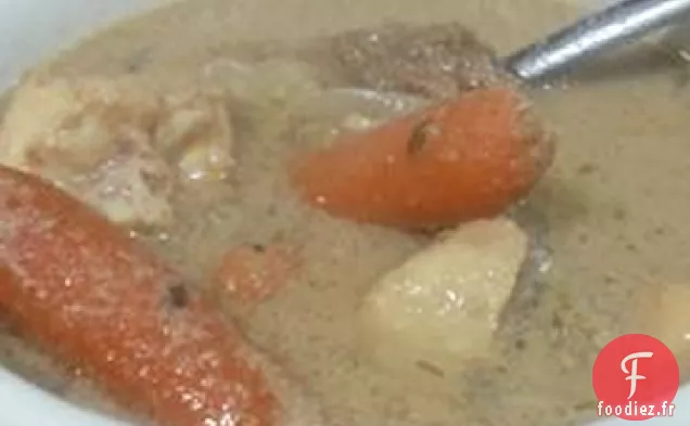 Soupe de Cerf à la Crème de Champignons et de Céleri