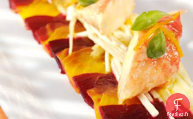 Crabe Royal Avec Salade De Céleri-Rave, Pomme Et Betterave