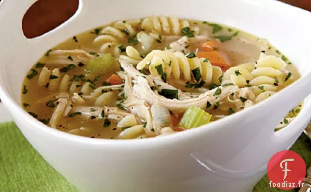 Soupe de Nouilles Au Poulet Rapide