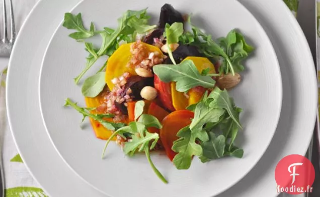 Salade De Betteraves Rôties Au Fromage De Chèvre Fouetté