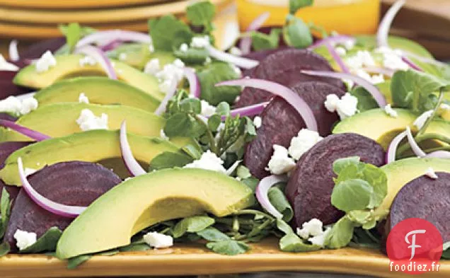 Salade de Betteraves, Fromage de Chèvre et Avocat