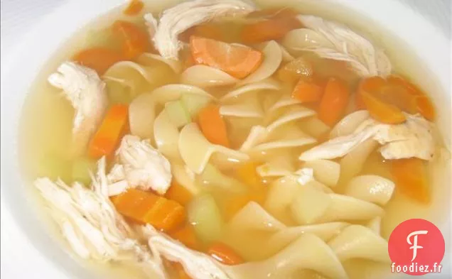 Soupe au Poulet et au Citron Avec Riz et Légumes