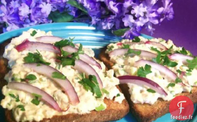 Sandwich à la Salade d'Oeufs au Paprika Fumé sur Grains Entiers