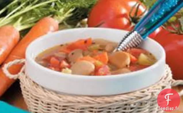 Soupe aux Haricots au Beurre Et aux Légumes