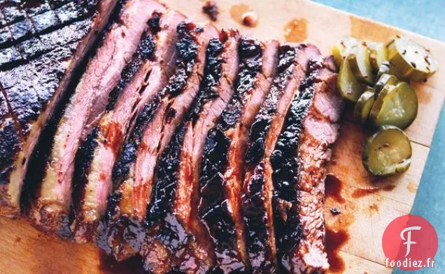 Poitrine Braisée avec Glaçage Bourbon-Pêche