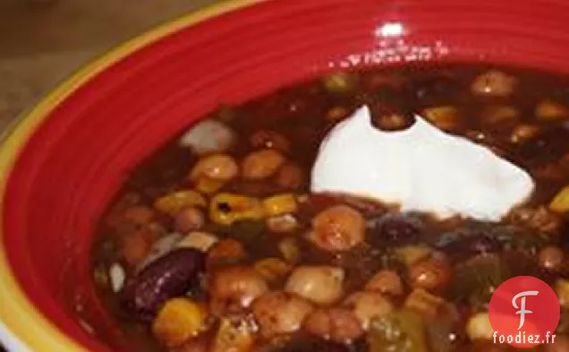 Chili Végétarien à la Mijoteuse de Grand-Mère