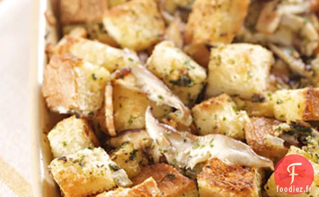 Farce au Beurre Brun, à la Sauge et aux Champignons