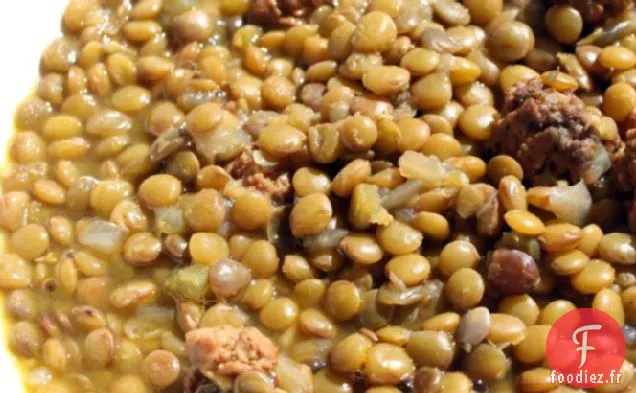 Français en un Éclair: Soupe aux Lentilles et aux Saucisses